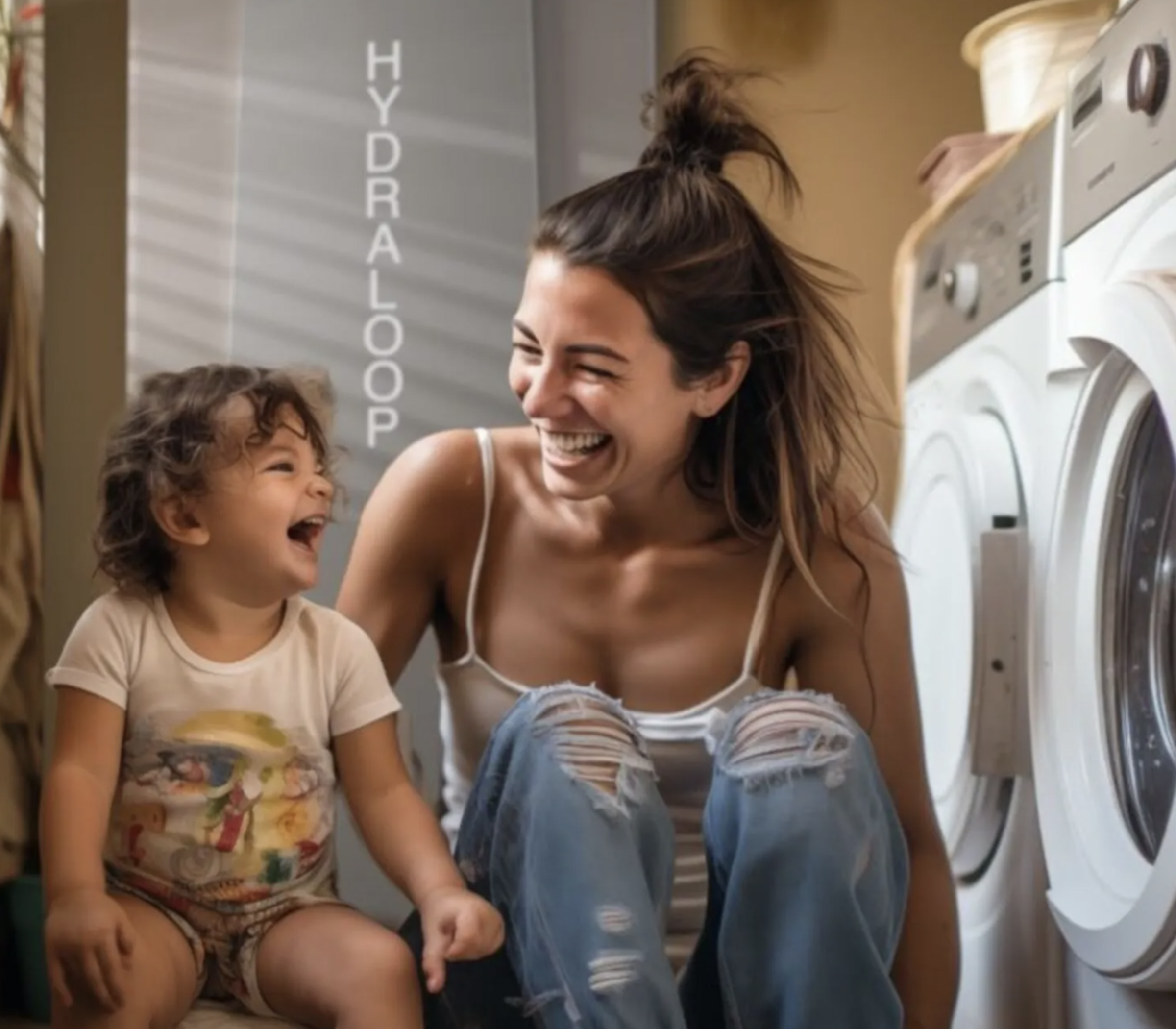 Hydraloop Image with Mom and Child