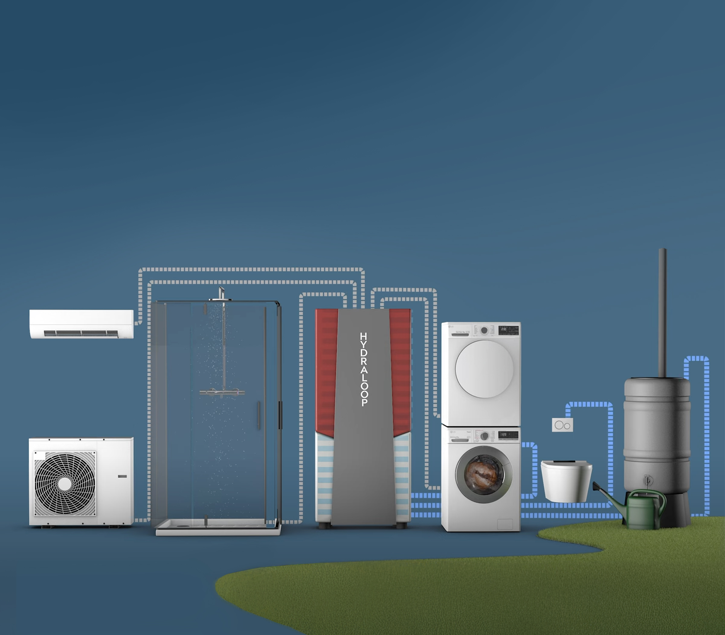 Hydraloop infographic Westward Living Room
